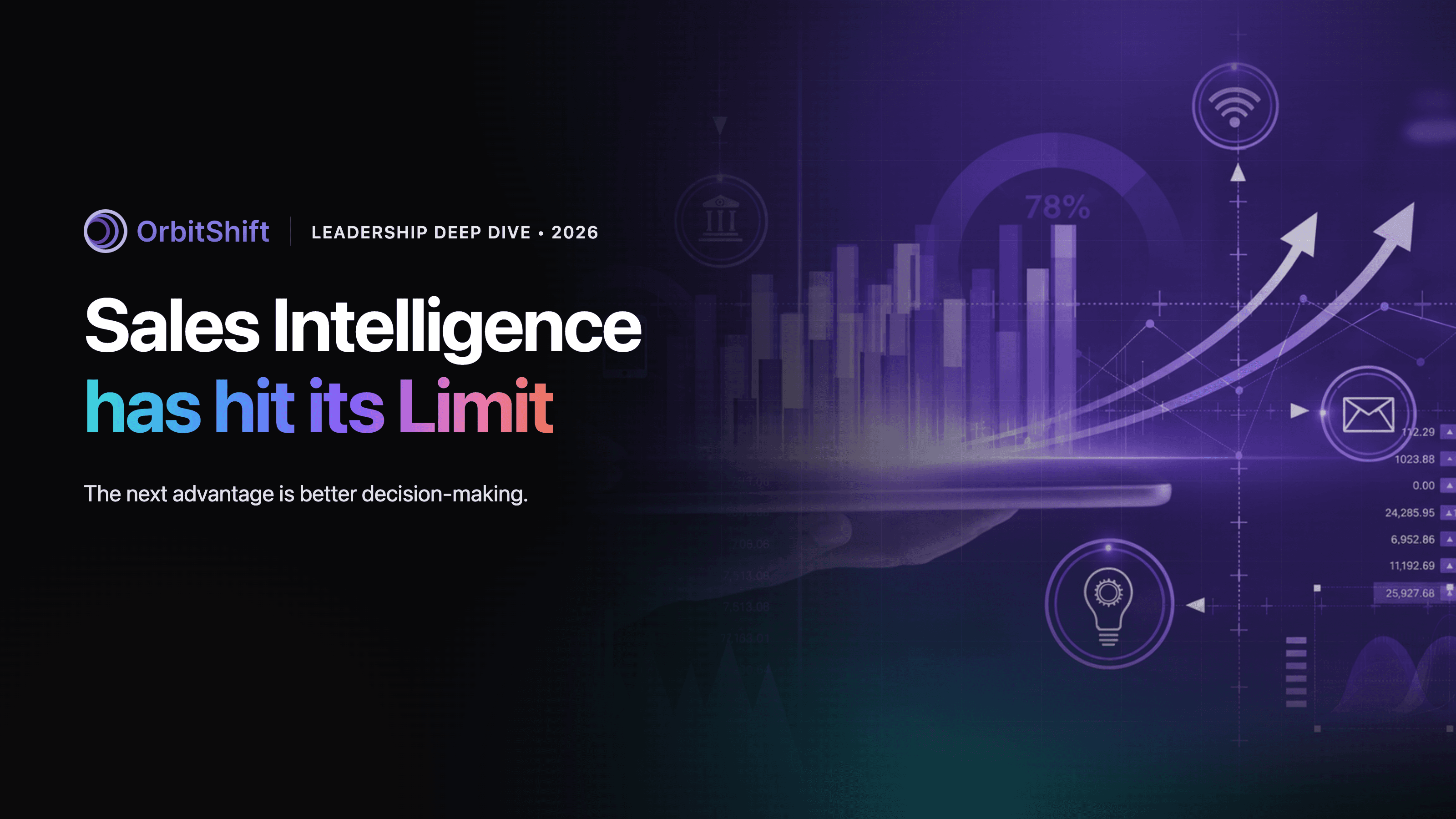 Enterprise Sales Doesn't Have a Data Problem. It Has a Decision Problem.